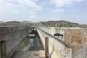 Construction of great bridge Malooran in road of Nabat to Nikshahr